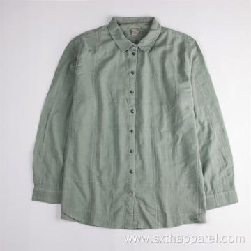 Soft Organic Cotton Long-sleeved Blouse Shirts